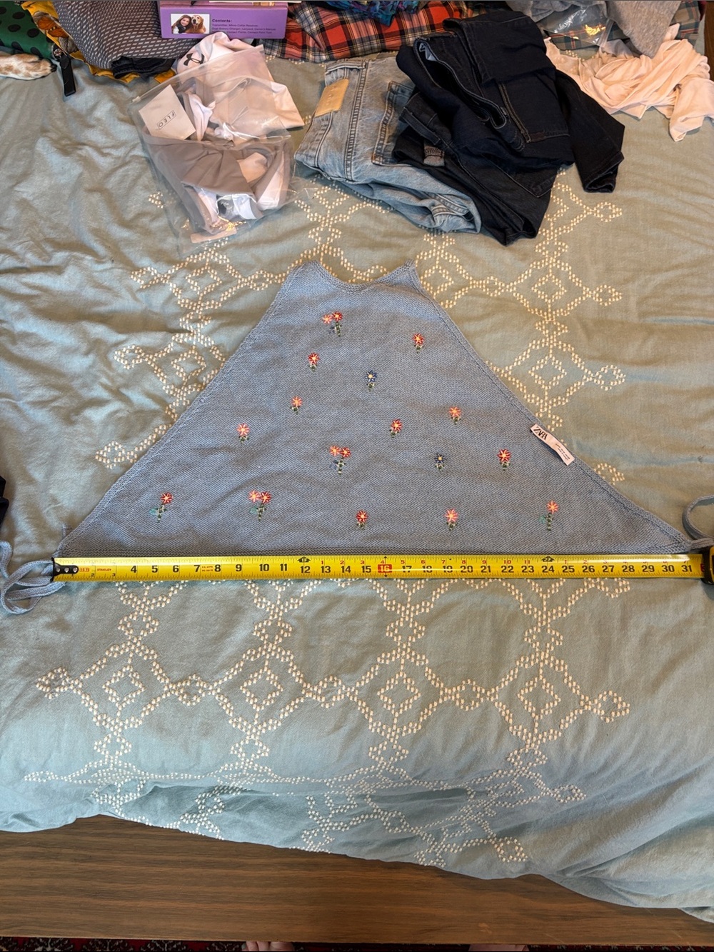 Zara knit cottagecore halter top - Picture 4 of 7